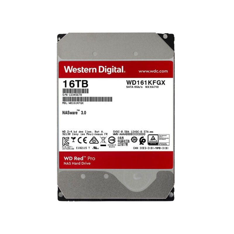 WD161KFGX Red Pro NAS Hard Drive 16 TB - SATA 6Gb/s