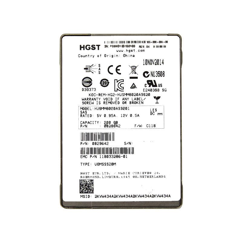 HUSMM8020ASS201 EMC HGST 200GB 12Gbps SAS 2.5'' Solid State Drive 
