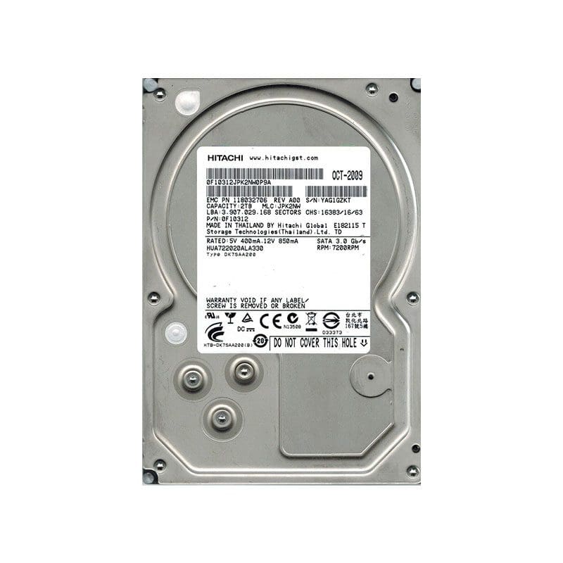 HUA722020ALA330 Hitachi Ultrastar A7K2000 2TB SATA Hard Drive