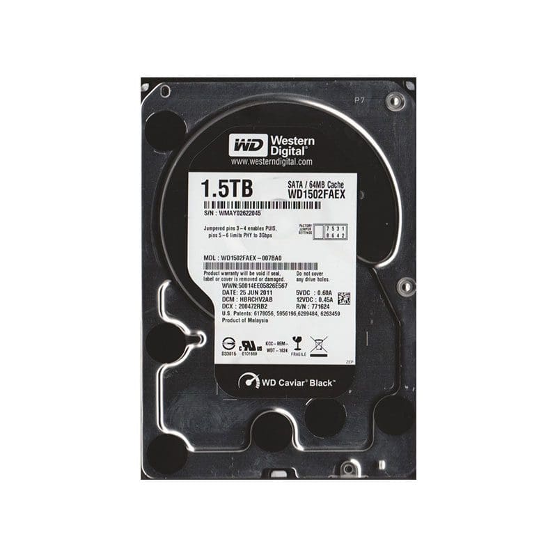 WD1502FAEX Western Digital Caviar Black 1.5TB SATA Hard Drive