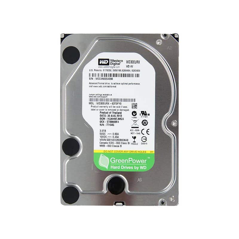 WD30EURX Western Digital AV-GP 3TB 5400RPM SATA Hard Drive WD30EURX Western Digital AV-GP 3TB 5400RPM SATA Hard Drive