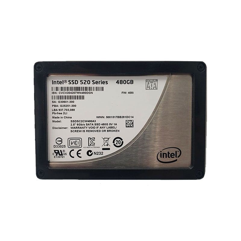 SSDSC2CW480A3 Intel 520 Series 480GB MLC SATA (SSD)