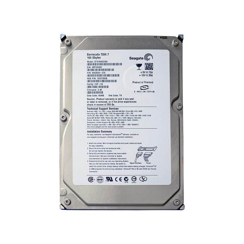 ST3160827AS Seagate Barracuda 7200.7 160GB 7200RPM Hard Drive