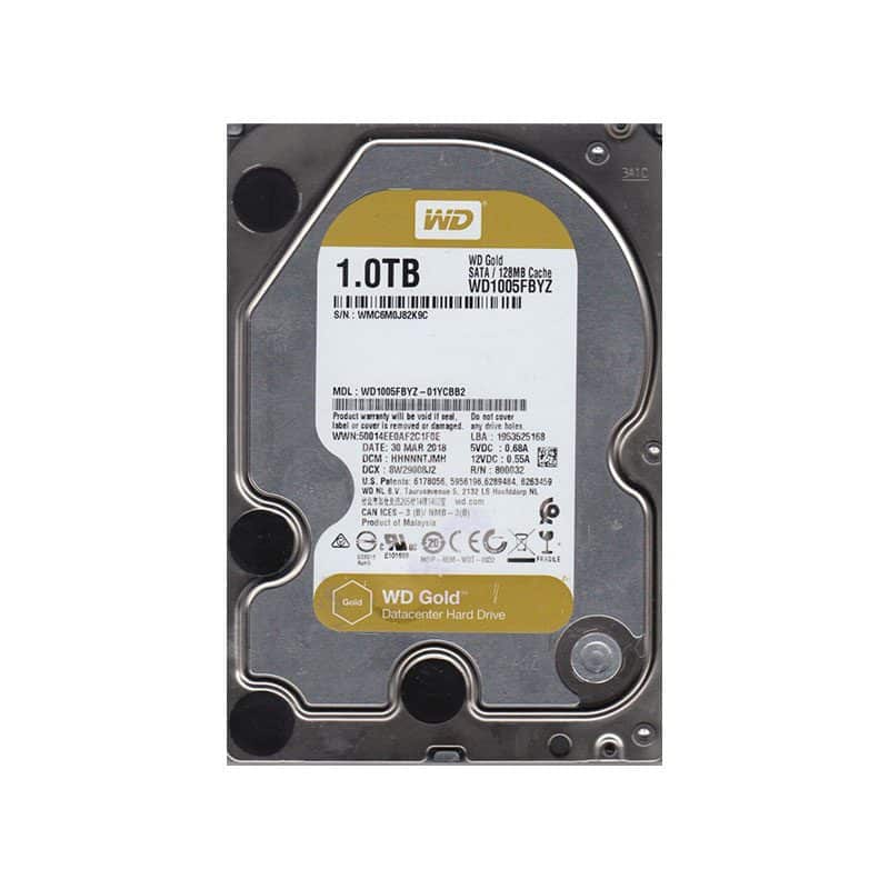 WD1005FBYZ-01YCBB2 Western Digital Gold 1TB SATA Hard Drive