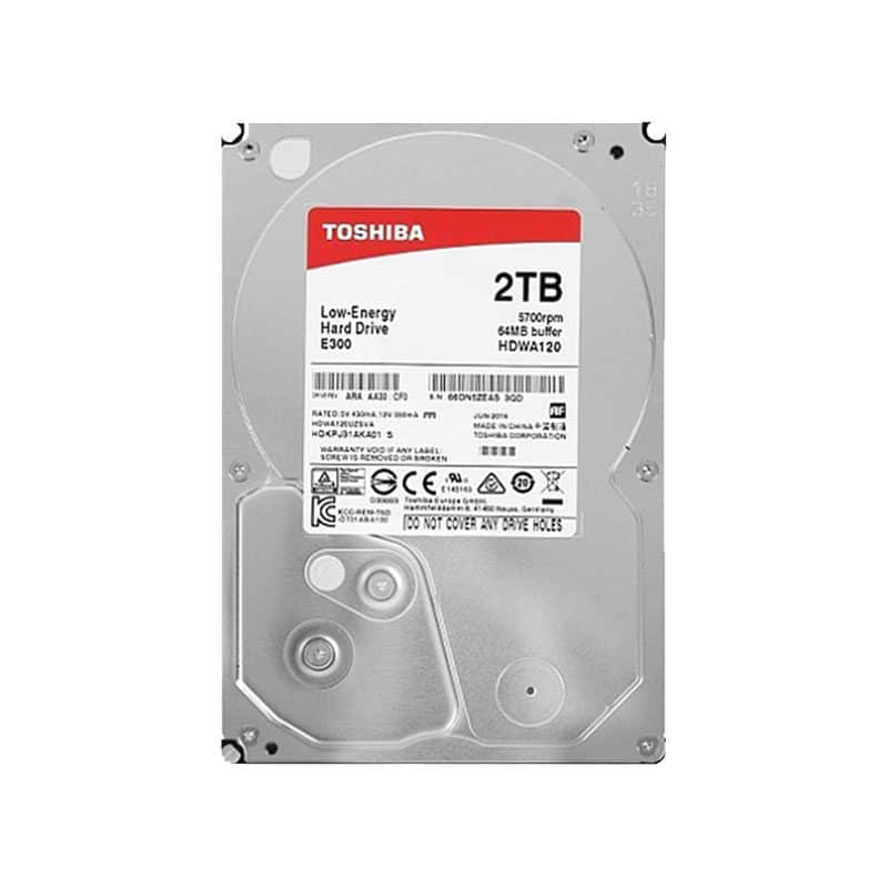 Airfield smøre kalligraf HDWA120 Toshiba E300 2TB 5400RPM 3.5-inch SATA Hard Drive