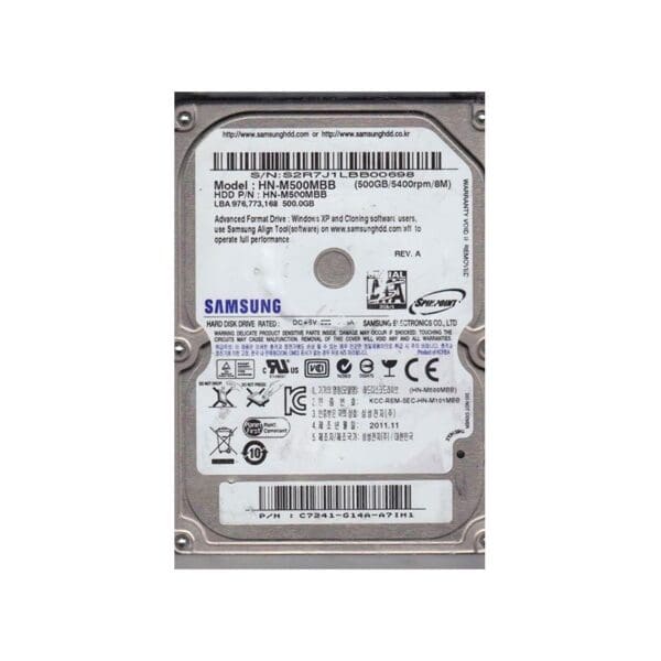 Refurbished HNM500MBB Samsung Spinpoint M8 SATA Hard Drive