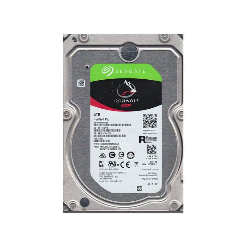 Refurbished ST4000NE0025 Seagate IronWolf Pro 4TB SATA Hard Drive