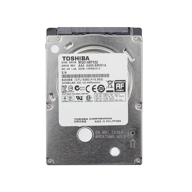 Refurbished MQ01ABF032 Toshiba 320GB Internal Hard Drive SATA